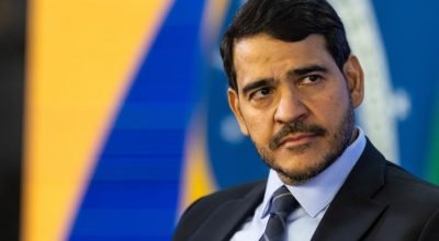 Jorge Messias em evento no Palácio do Planalto — Foto: Brenno Carvalho / Agência O Globo