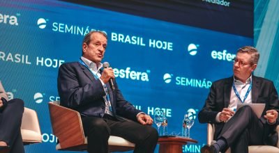 O presidente do PL, Valdemar Costa Neto, em evento com empresários de São Paulo — Foto: Divul...