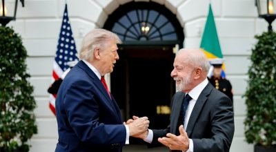 Lula encontra Donald Trump na Casa Branca — Foto: Ricardo Stuckert / PR