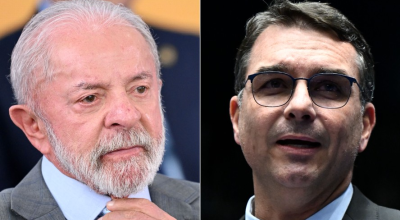 O presidente Luiz Inácio Lula da Silva e o pré-candidato ao Palácio do Planalto pelo PL, senad...