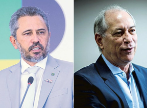 Elmano de Freitas (à esquerda) e Ciro Gomes (à direita) — Foto: Brenno Carvalho e Valter Camp...