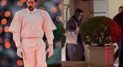 1 de 1 Bad Bunny disfarçado na Argentina - Metrópoles - Foto: Bob Kupbens/Icon Sportswire via G...