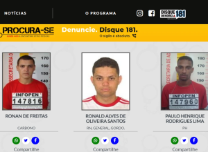 1 de 1 Procurados foragidos pela justiça de Minas Gerais - Foto: Secretaria de Justiça MG/Divul...