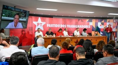 Reunião do diretório nacional do PT em agosto de 2025 — Foto: Divulgação