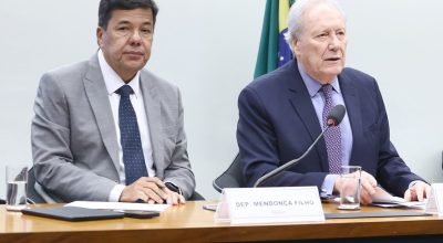 Deputado Mendonça Filho (União-PE) e o ministro da Justiça e Segurança Pública, Ricardo Lewa...