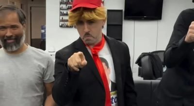 1 de 1 Junior Pena vestido como Trump - Foto: Reprodução/Instagram