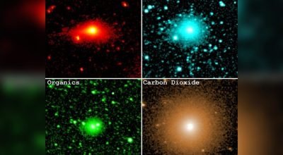 1 de 1 Essas observações feitas pelo SPHEREx da NASA mostram a luz infravermelha emitida pela p...