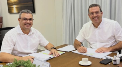 Prefeito Dr. Furlan (Direita) e vice Mario Neto (Esquerda) — Foto: Reprodução/Instagram